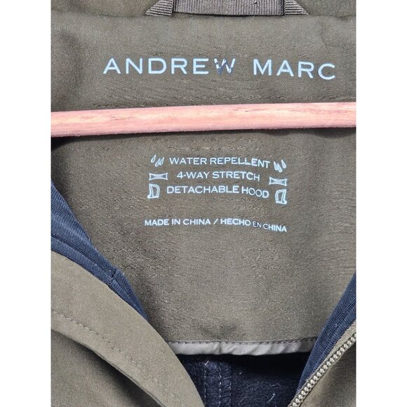 Andrew Marc Women's Water Repellent Jacket With Detachable Hood & 4-Way Stretch - Picture 2 of 6